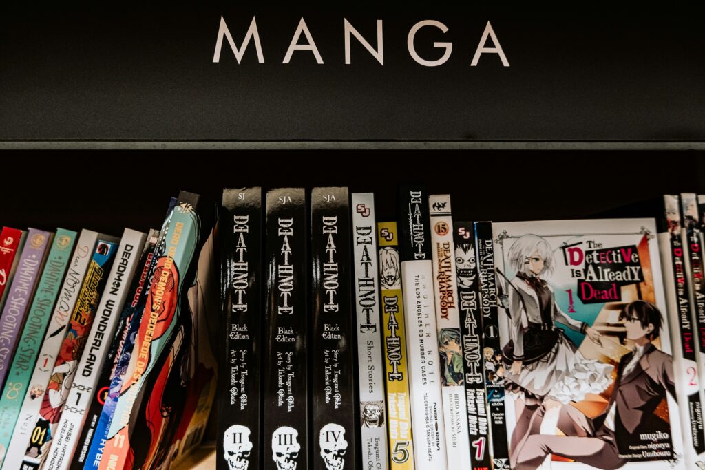 étagère revues de manga Japon